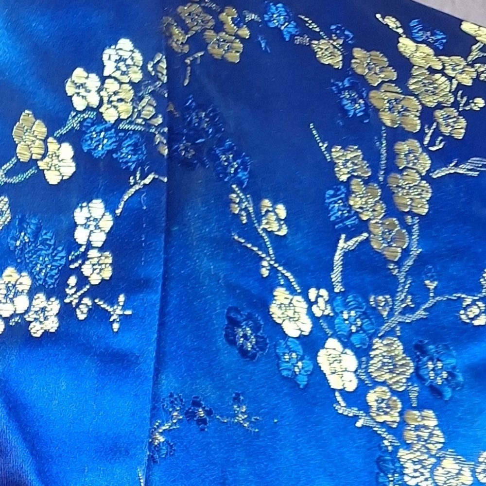 Blue Floral Kimono Robe - Picture 6 of 16